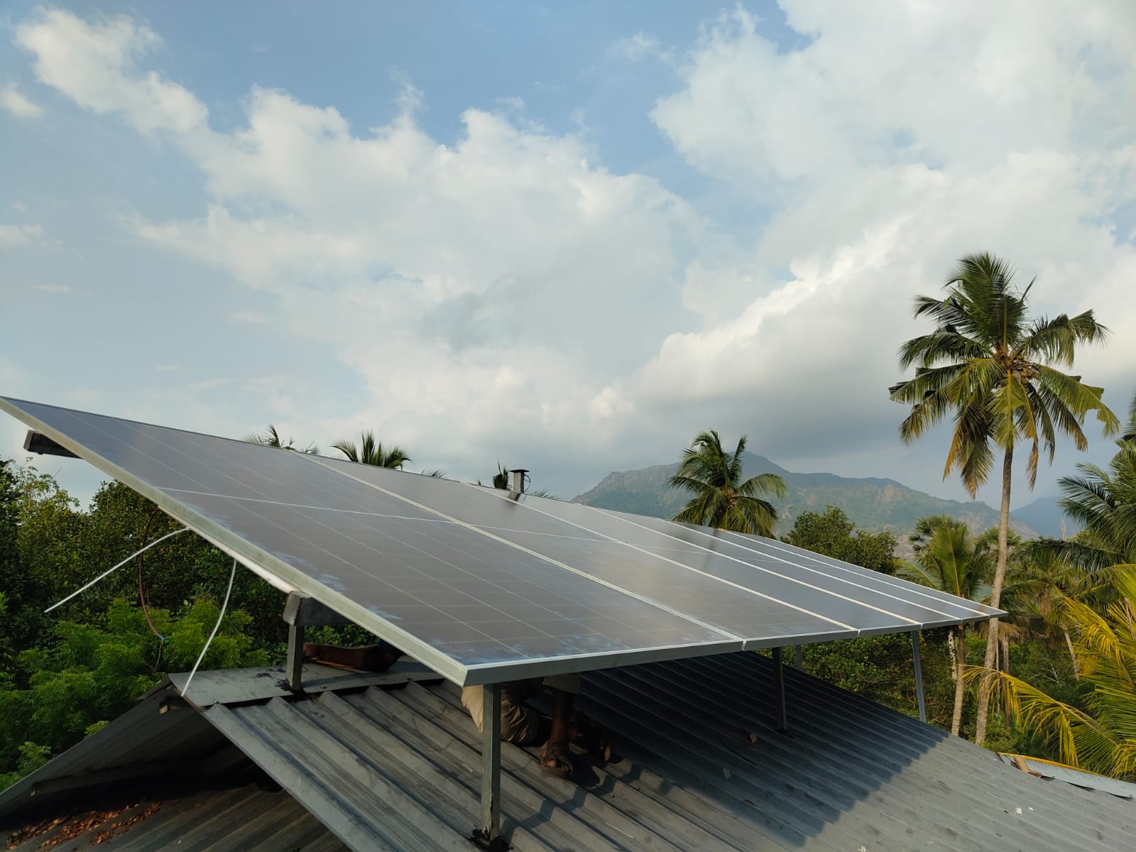 Rooftop solar panels